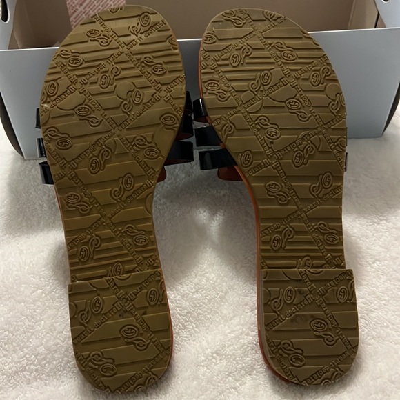 SO®Emmie Black Women's Strappy Slide Sandals SZ 7 Black - Picture 4 of 6